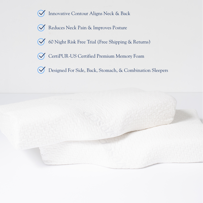 Dosaze™ Contoured Orthopedic Side Sleeper Pillow